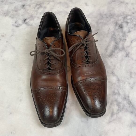 To Boot New York David Brown Leather Brogue Lace Up Oxfords - Picture 3 of 10